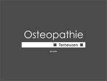 Tablet Screenshot of osteopathieterneuzen.nl